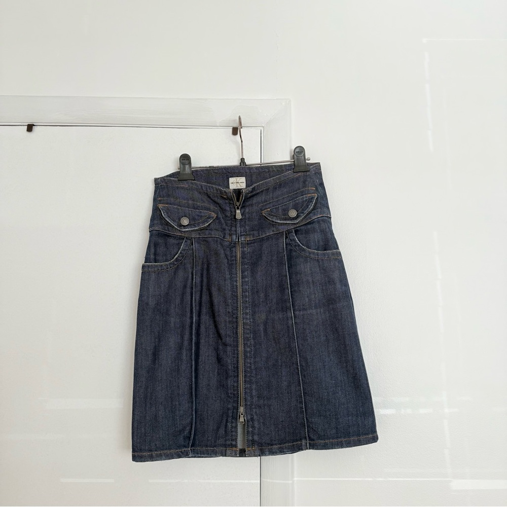 Calvin Klein Jeans denim midi skirt